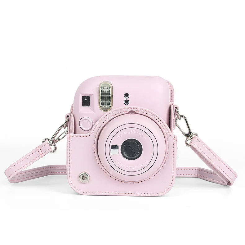 Für Instax Mini 12 Kameratasche PU-Leder Weiche Schutzhülle Reisetasche für Fujifilm Film Kameratasche mit Schultergurt – Detail 5