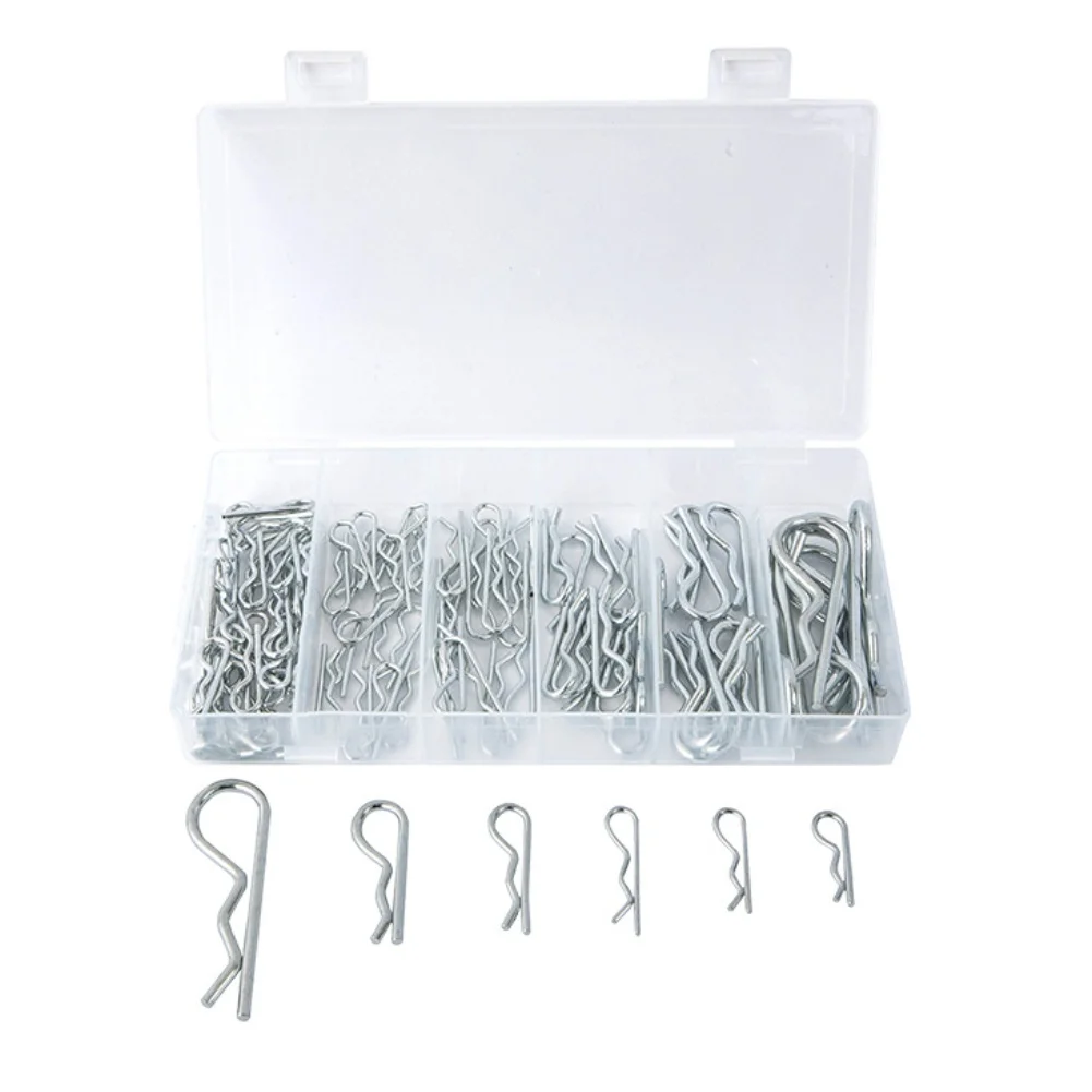 Galvanized R-type Split Pins Galvanized Finish Metal Construction 85-piece Set Storage Box Included For Lawn Mowers