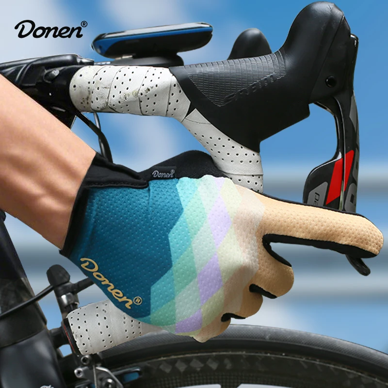 

Donen Professional Mtb Cycling Gloves Spring Bicycle Gloves Touchscreen Shock Gel Pad Full Finger Road Bike Gloves Accessories