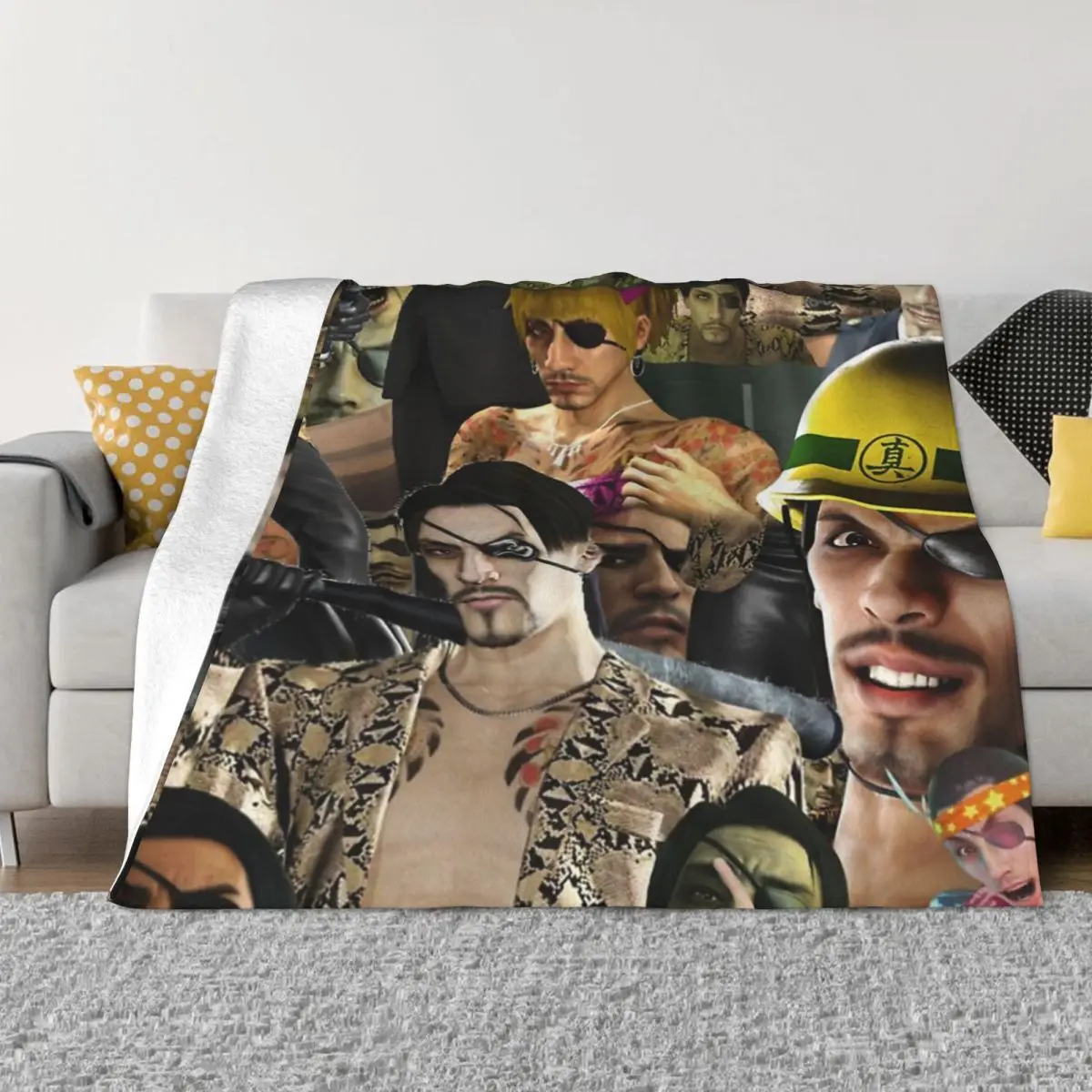 Majima Everywhere Quilt Blanket Winter Blankets Custom Blanket Personalized Throw Blanket