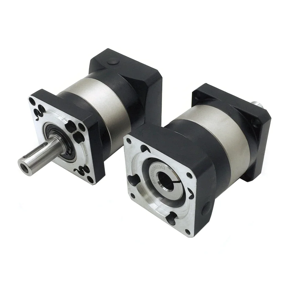 Imagem -02 - Planetary Box Motor Reducer Nema 17 23 34 Stepper Velocidade Reducer 40 60 80 90 110 130 180 mm Flange Servo Motor