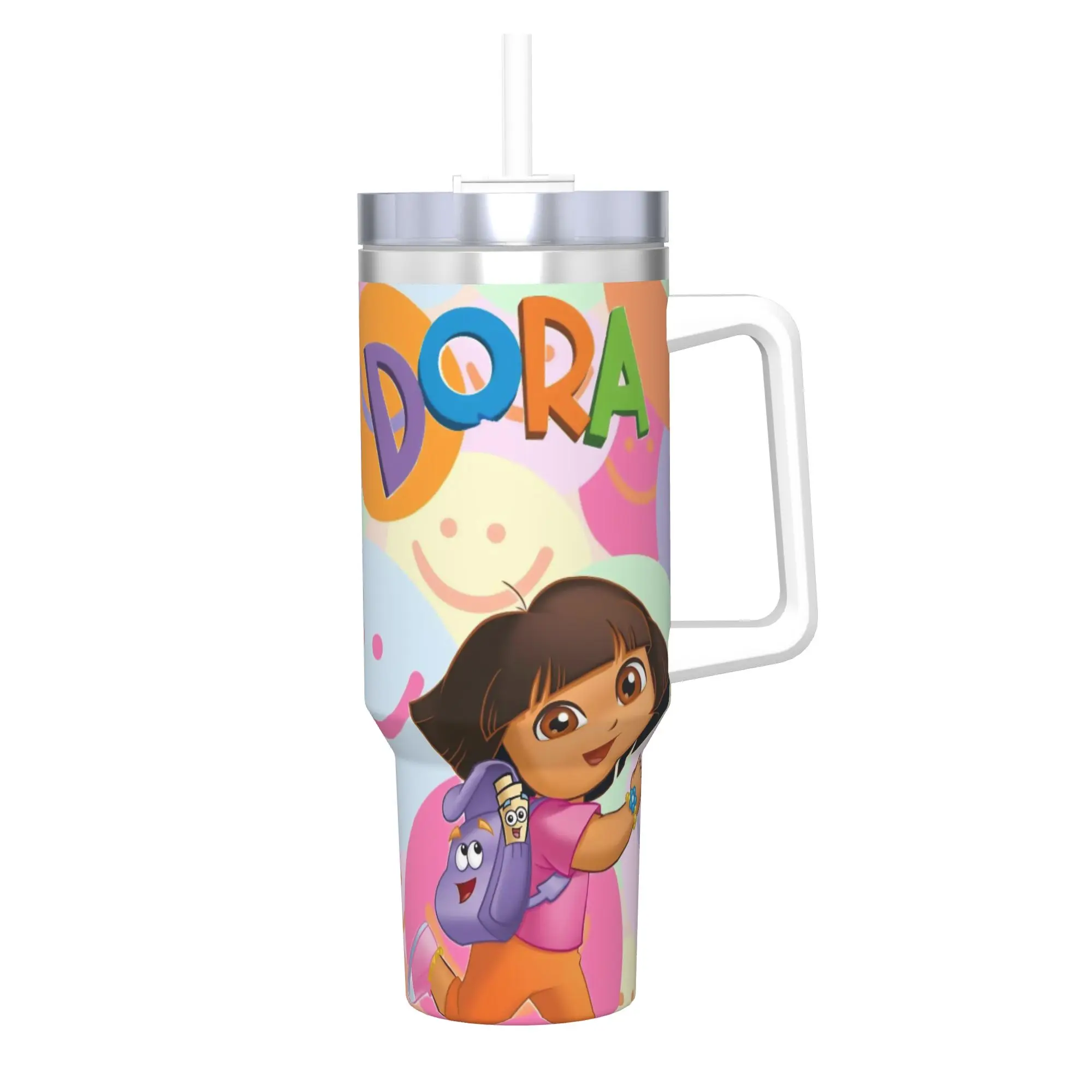 D-Doras The Explorers 40oz Tumbler Stainless Steel Double Wall Vacuum Insulated  Tumblers Mug With Straw