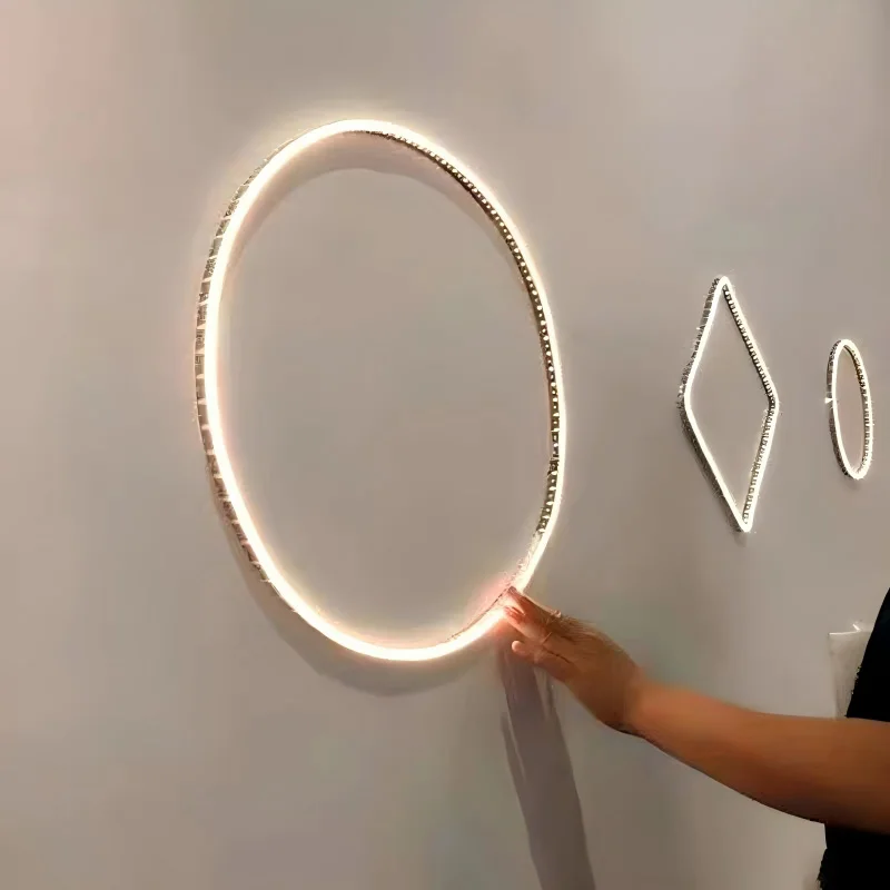 LED Neon Strip Skeleton Buckle Flexible Silicon Tube Stainless Steel Fixed Mounted Clip Linear Light Holder Fitting