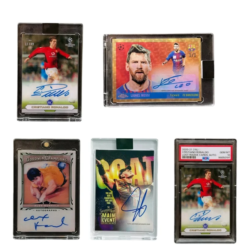 2026 DIY Chrome Barcelona Messi Signature Pull Sticker Printing Signature Hot Gold 1/1 Replica Homemade Refraction Card