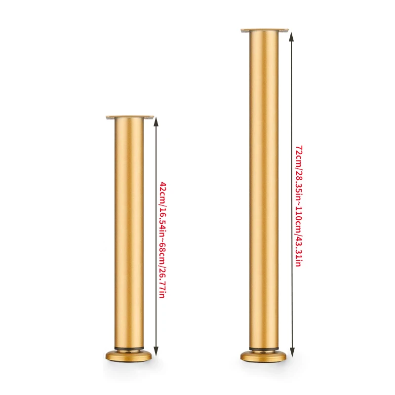 2pcs table legs, adjustable length, lifting support columns, furniture support legs extendable, Used for office desks