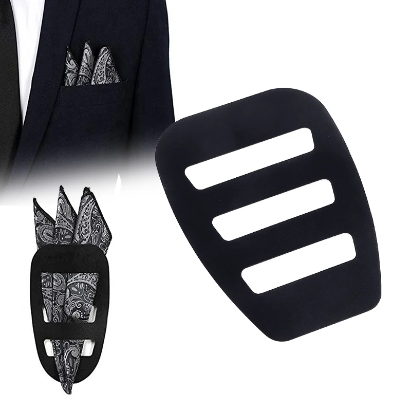 Soporte cuadrado de bolsillo a la moda, organizador de pañuelos, pañuelos predoblados para hombre, traje de caballero, accesorio para usar