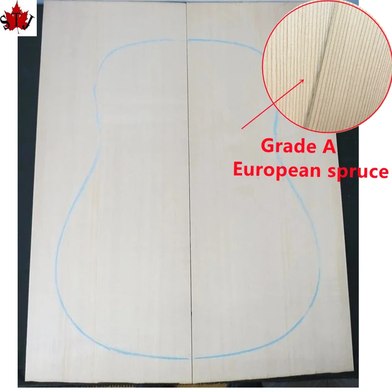 1pcs Vintage Grade A European spruce Solid wood Guitar Top, DIY Wood Guitar Panel Handmade Guitars Making Material #1723