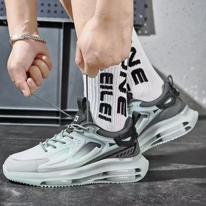 

Large Size 39-47 Men Comfortable Lightweight Anti Slip Abrasion Resistant Soft Thick Sole Outdoor Lightweight Casual Sport Shoes