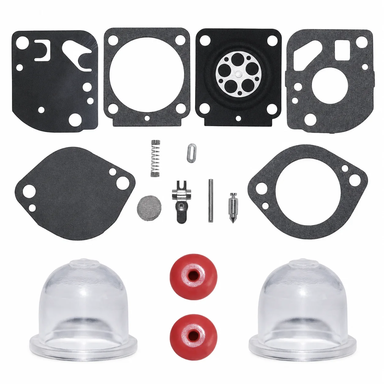 Carburetor Repair Kit with Primer Bulb Check Valve For Zama C1Q-S72 C1Q-S110 C1Q-S110A RB-97 RB97 Replacement Parts Carb Kit