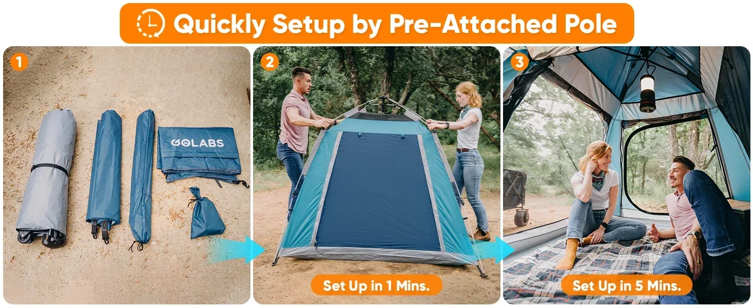 Camping tent with canopy