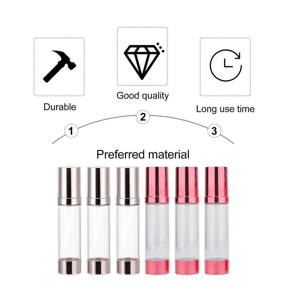 

6Pcs Empty Cosmetics Bottle Durable Travel Subpackaging Lotion Dispenser Container Foundation Storage Subpackaging Bottle