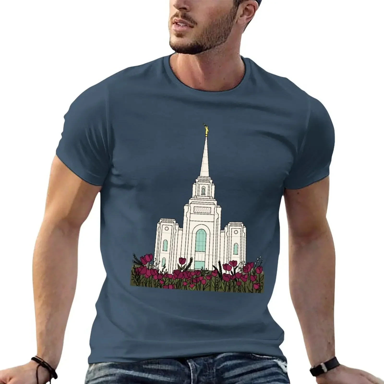 My Favorite People latter day saints god Brigham City Temple transparent T-Shirt quick-drying summer top black t-shirts for men