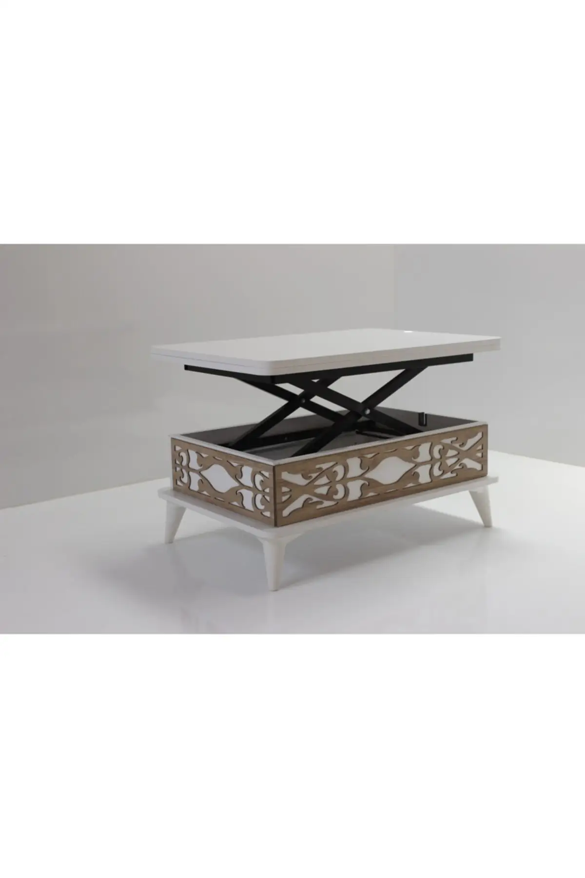 DOLBOVI Smart Magic Coffee Table 3 Kadameli Flip White Coffee Table