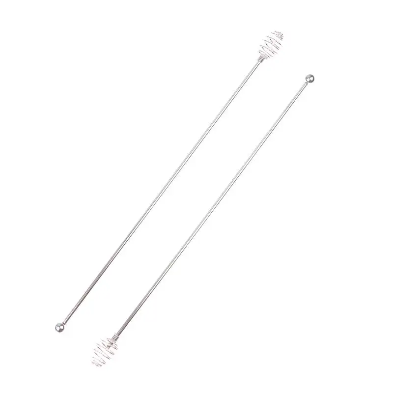 Stainless Steel Drink Stirrer 24CM Coffee Mixing Spoon Durable Non Rust Bar Accessory for Parties 1/2Pcs view 2