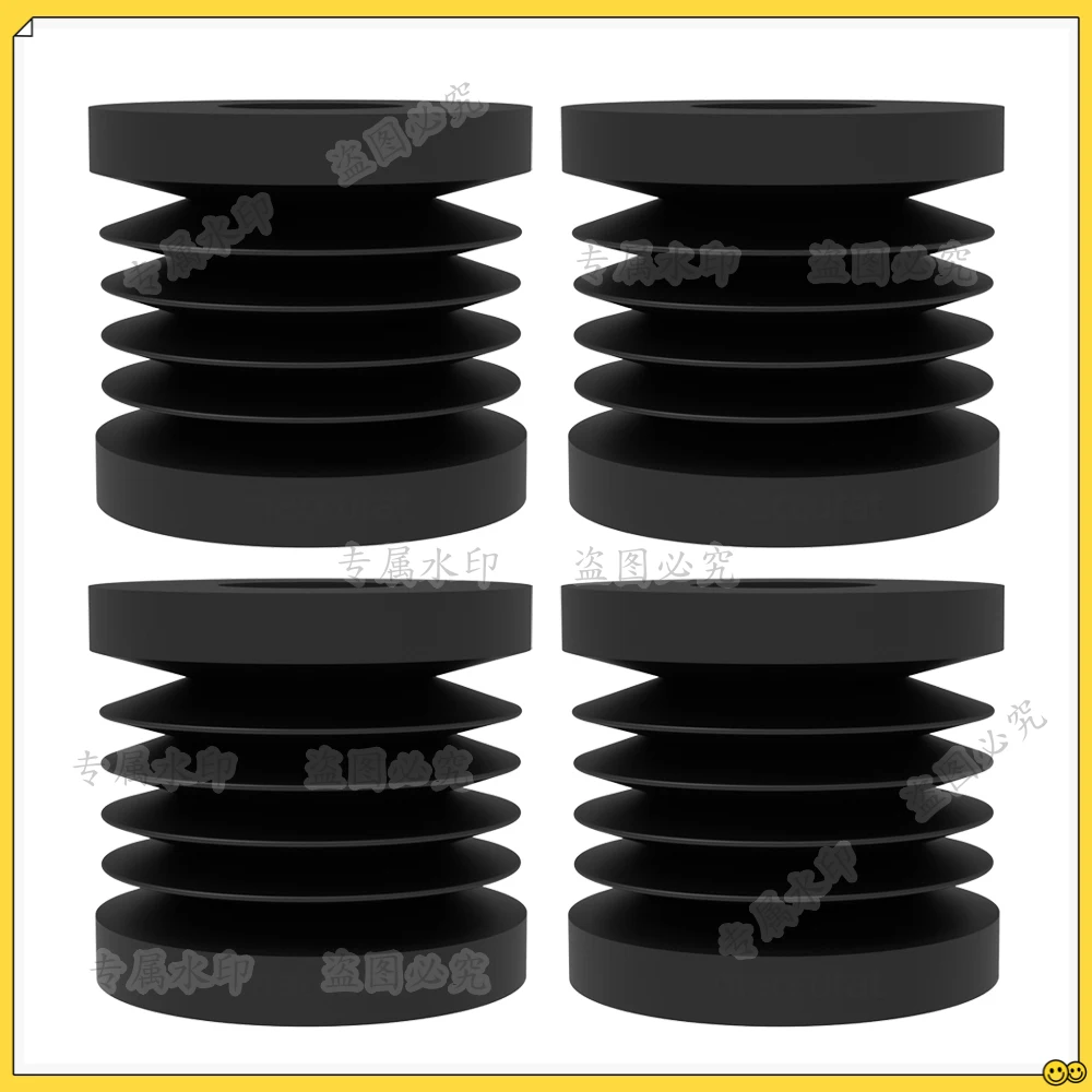 4pcs  Lab Anti Vibration Feet Universal Rubber Foot Anti-slip Rubber Shock Pad For Bambu Lab X1 P1P 3D Printer Parts