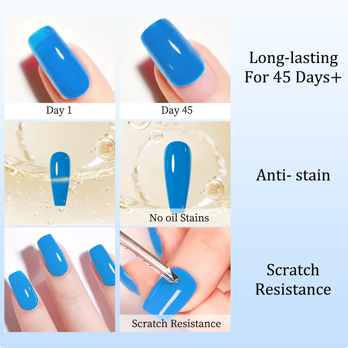 معطف علوي لتقوية طلاء الأظافر من الجل سعة 0.24 أونصة - زجاج شفاف، لمعان طويل الأمد، يتطلب معالجة بالأشعة فوق البنفسجية/LED، خالي من الفورمالديهايد، مثالي #6