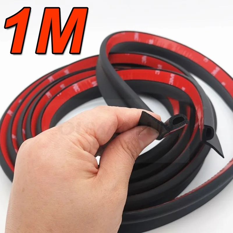 1M Waterproof Noise Insulation Filler Replacement Auto Window Seal Car Door Glass Seal Strip for Car Water Leak DIY Repair Parts