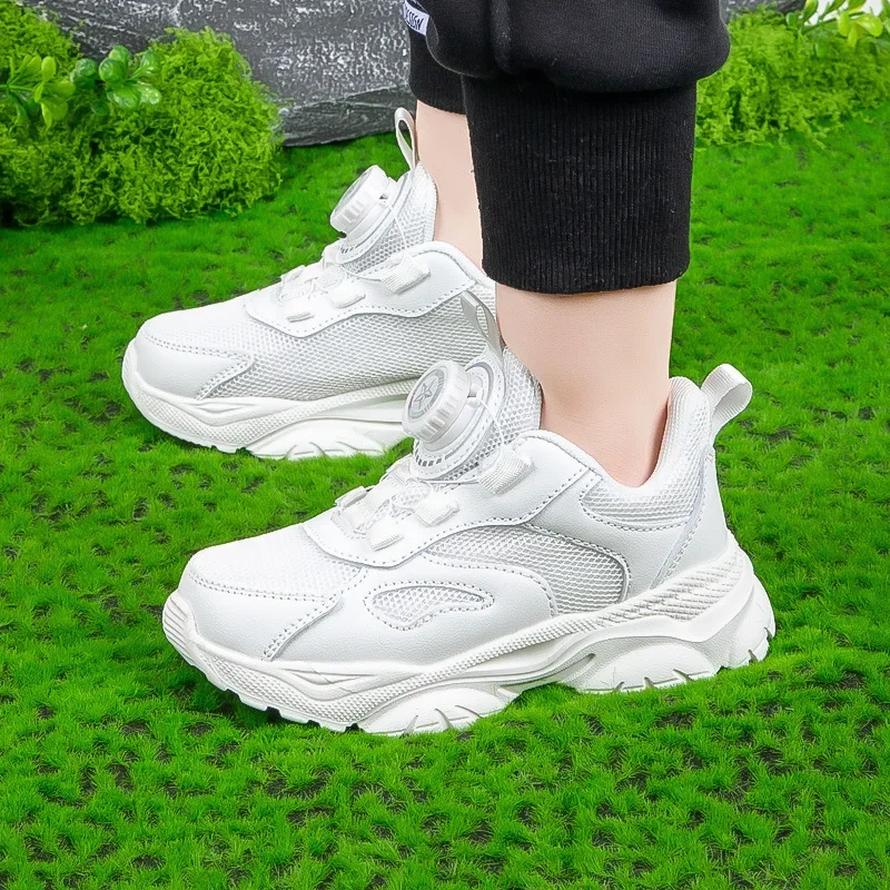 Tênis Respiráveis para Meninos e Meninas, Little White Shoes, Antiderrapante, Resistente ao Desgaste, Versátil, Corrida, Novo, Primavera, Verão, 2022