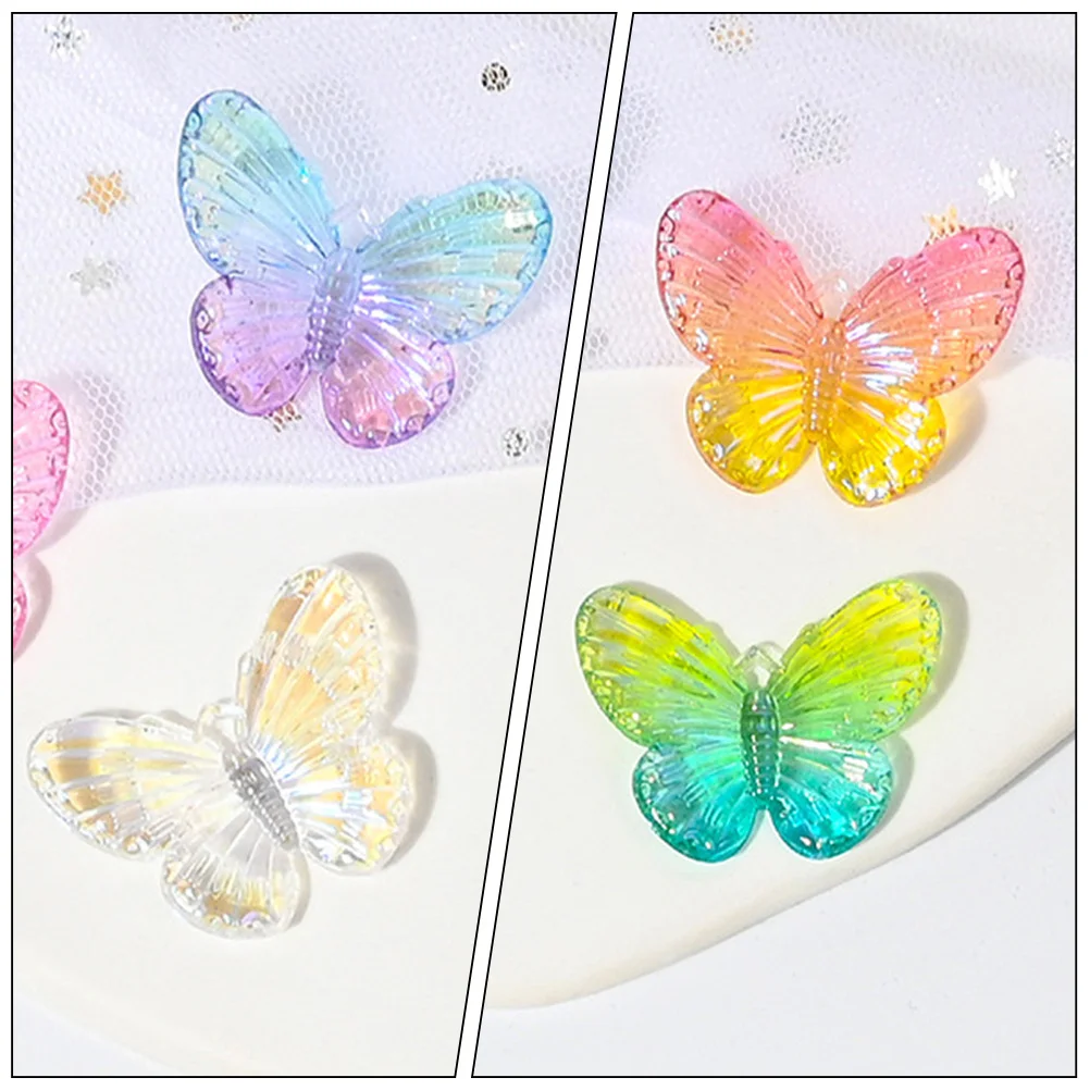 

30pcs Acrylic Butterflies Decorative Holiday Party Supplies 'S Birthday Gifts Creative Desktop Decorations Resin