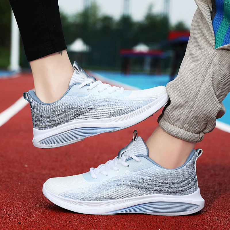 

Unisex Sports Shoes 2026 Men Outdoor Breathable Lace Soft Sole Light Leisure Sports Training Shoes Women Fashion Running Shoes