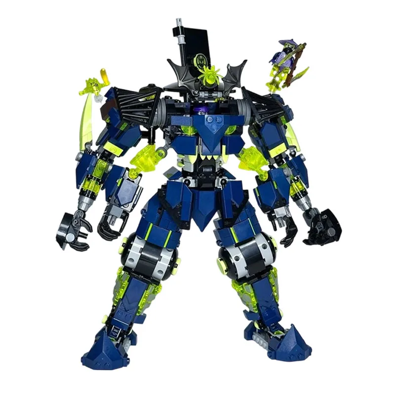 

971 деталей, НОВИНКА, конструктор MOC «Робот-призрак», боевая фигурка, модель, креативный конструктор, игрушка для сборки своими руками, подарок на день рождения для мальчика