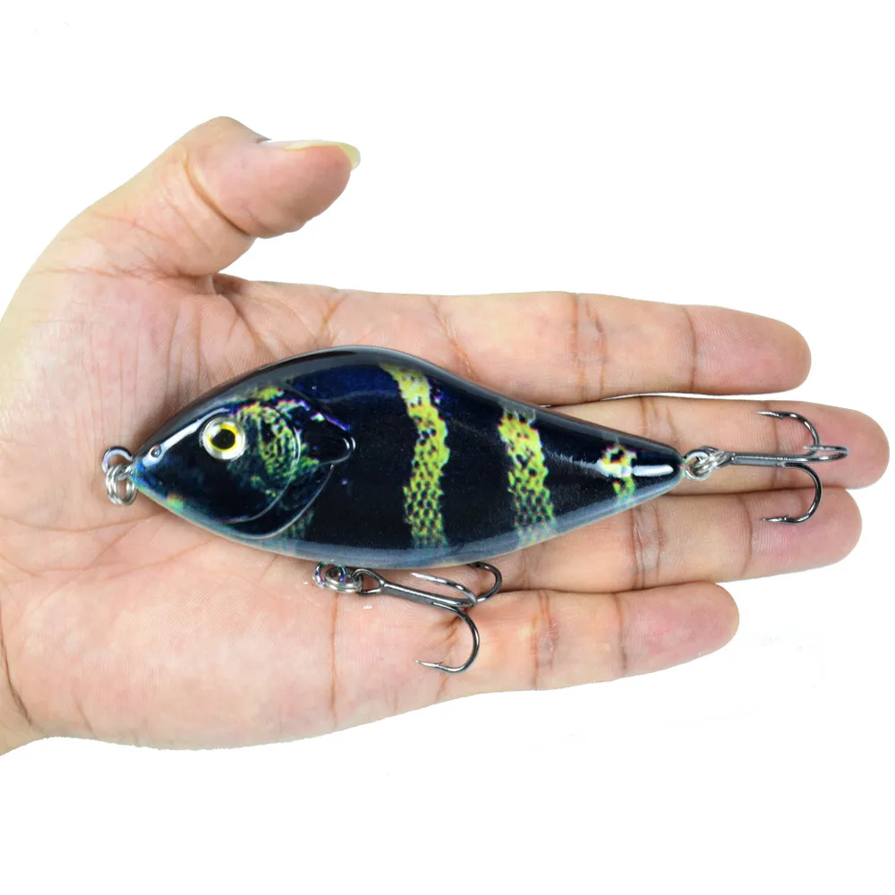 Imagem -04 - Zwicke 14.5 45g Afundando Lento Jerkbait Isca de Pesca Slider Natação Ação Corpo Duro Jerk Isca para Pique Musky Pesca Equipamento