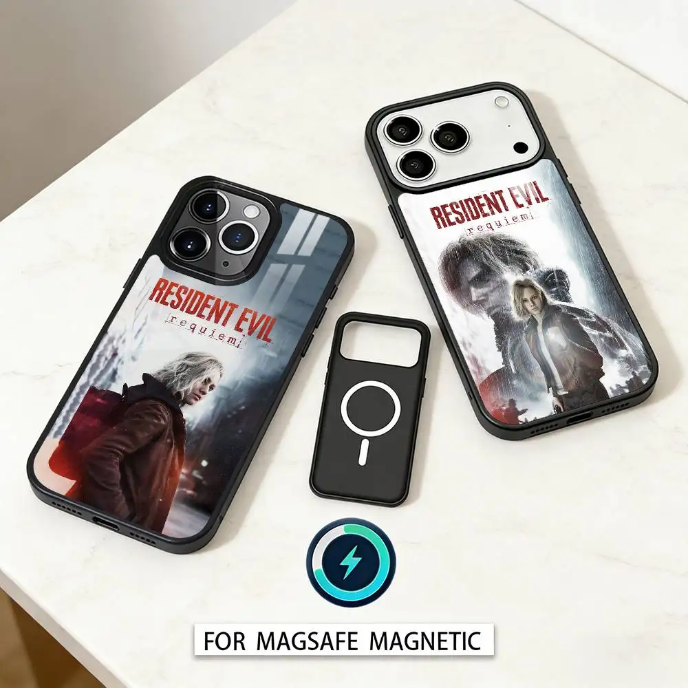 

Game R-Resident E-Evil R-Requiem Phone Case For iPhone 17,16,15,14,13,12,Pro,Max For Magsafe Magnetic Wireless Charging
