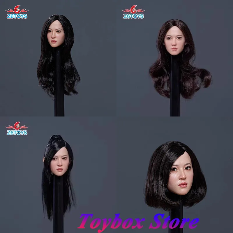 

Z6TOYS Z007 1/6 Chinese Female Actor Crystal Liu Beauty Girl Delicate Head Sculpt Moving Eye Design Model For 12" Figurine Body