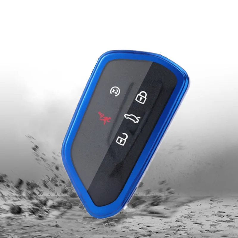 For Volkswagen Golf 8 MK8 ID 4 2023 CROZZ ID.3 Skoda A8 Octavia SEAT Leon Formentor Tarraco Transparent TPU Car Key Cover Shell