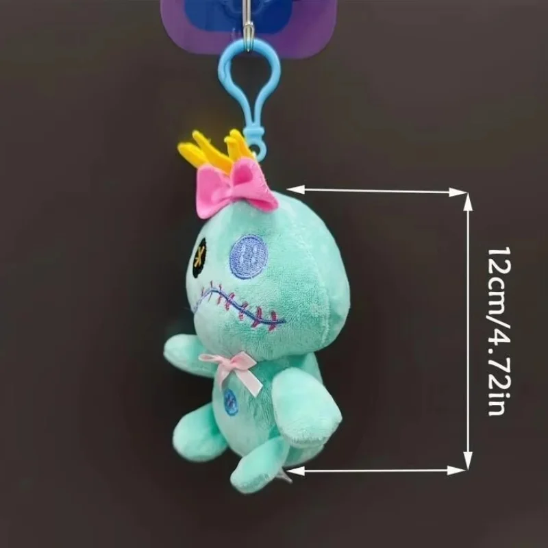 ديزني أنيمي سكرمپ ألعاب من نسيج مخملي المفاتيح مع حلقة رئيسية محيط نموذج دمية الكرتون على ظهره قلادة الديكور لعبة هدية الكريسماس