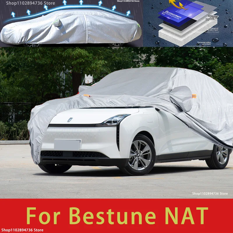 

For Bestune NAT Outdoor Protection Full Car Covers Snow Cover Sunshade Waterproof Dustproof Exterior Car accessories