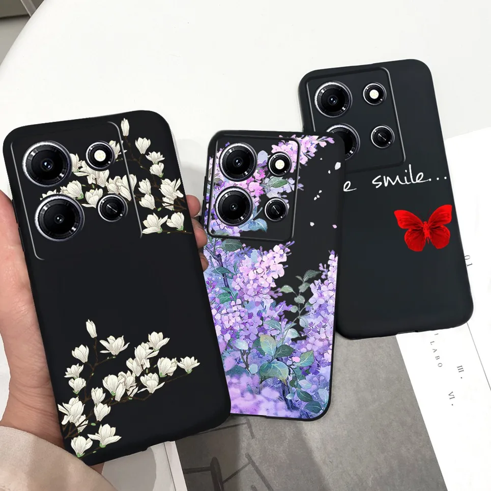 For Infinix Note 30 VIP X6710 Case Women Fashion Daisy Flower Design Phone Cover Etui For Note 30i X6716 Note30 Soft Silicone