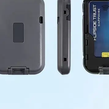 محفظة رفيعة تحجب تحديد الهوية بموجات الراديو للرجال، محفظة معدنية قابلة للإزالة مع مشبك نقود للرجال مقاومة للسحق