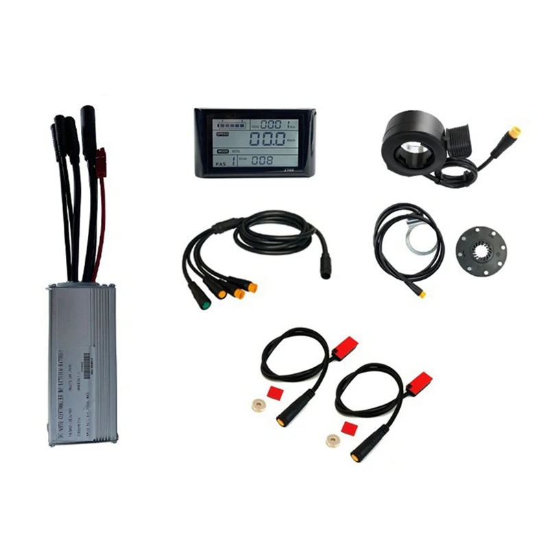 

36V 48V 750W E-Bike 25A Sine Wave Brushless Controller Accessories Component With S900 Display E-Bike Light Display