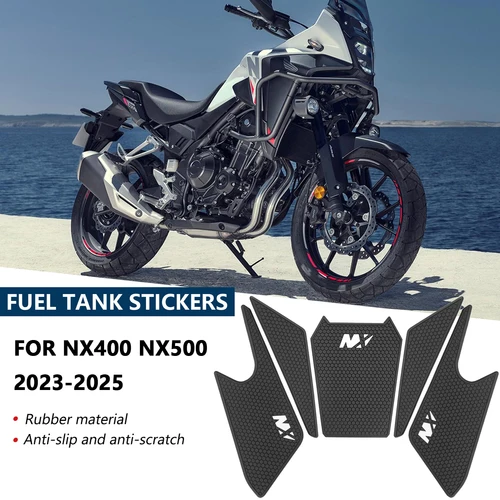 Para pegatina de tanque de combustible, almohadilla de tanque de combustible para motocicleta, almohadilla de tracción antideslizante para tanque de combustible, accesorios NX400 NX500 nx 400 nx 500 2023-2025