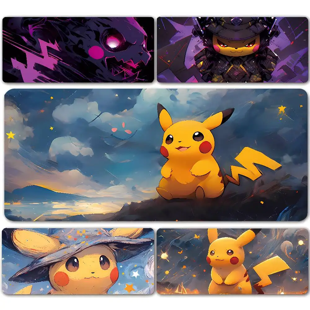 Pokemon Glaceon Gaming Mouse Pad Large Desk Mat 2MM Stitched Edge Non Slip Rubber Base Keyboard Pad Office Laptop Table Decor