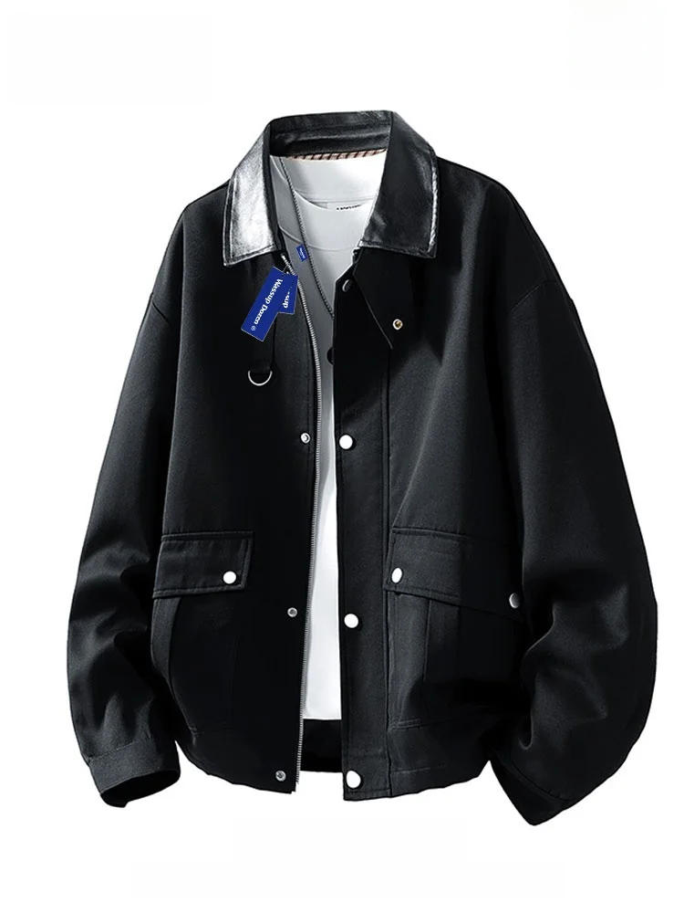 

Мужская повседневная куртка Wassup Dozen в стиле пэчворк, американский ретро-стиль, свободный крой, осенне-зимняя верхняя одежда, полиэстер, нейлон, Cosite F...