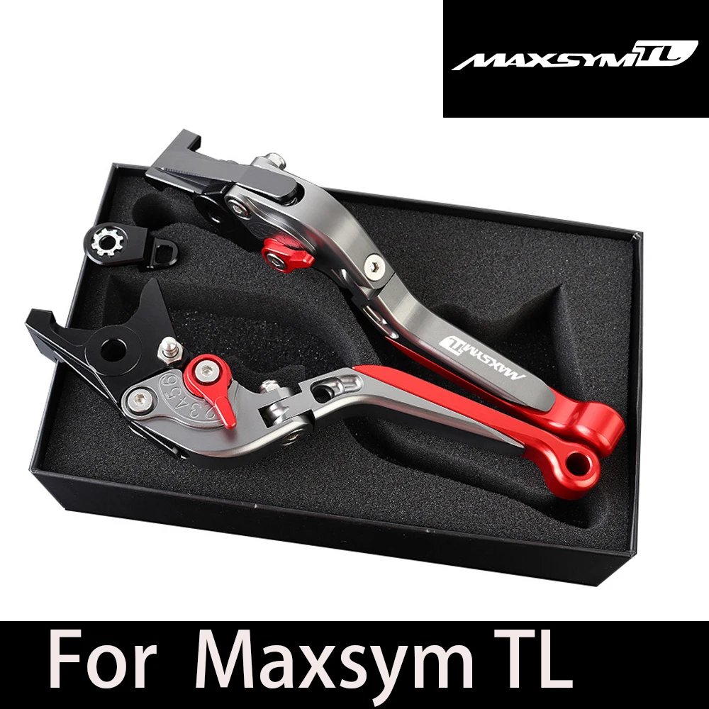For Maxsym TL500/508 Brake Lever With Parking Lock Function Adjustable Folding Brakes Handle Levers Aluminum Handle Motorcycle