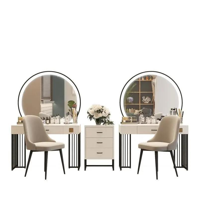 

Marble dressing table with lamp wedding photography beauty salon studio dressing table