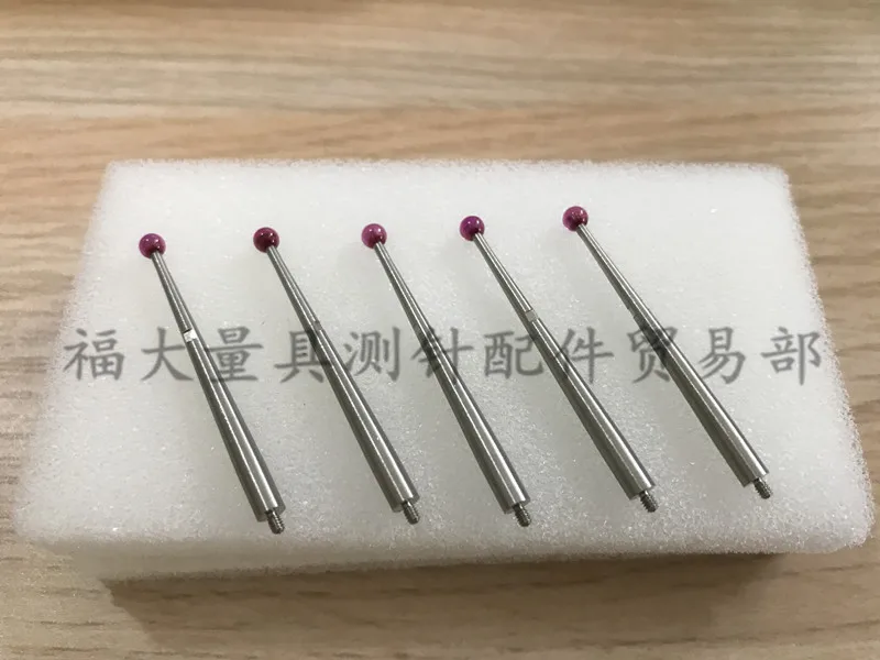 

1mm 2mm 3mm Ruby Ball 01860304 01860305 01860306 Extra Length Long Meter Gauge Pin Dialgage Level Dial Test Indicator Tip Probe