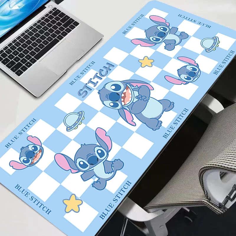 Mauspad, Laptop-Tastatur, rutschfestes Gummi-Mauspad, Computergeschwindigkeitstyp, Teppichmatte für E-Sport-Spieler, Büro, S-Stich, Schreibtischunterlage