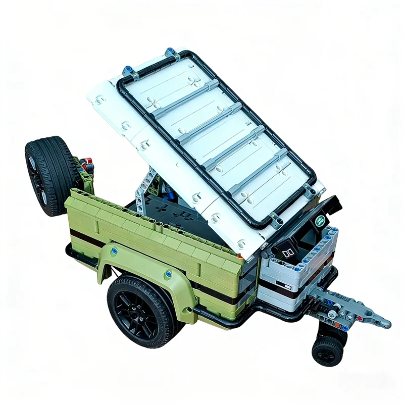 1271pcs MOC Trailer Defender Technical Model Building Blocks Construction Festival Gifts Toys Idea Education Brick