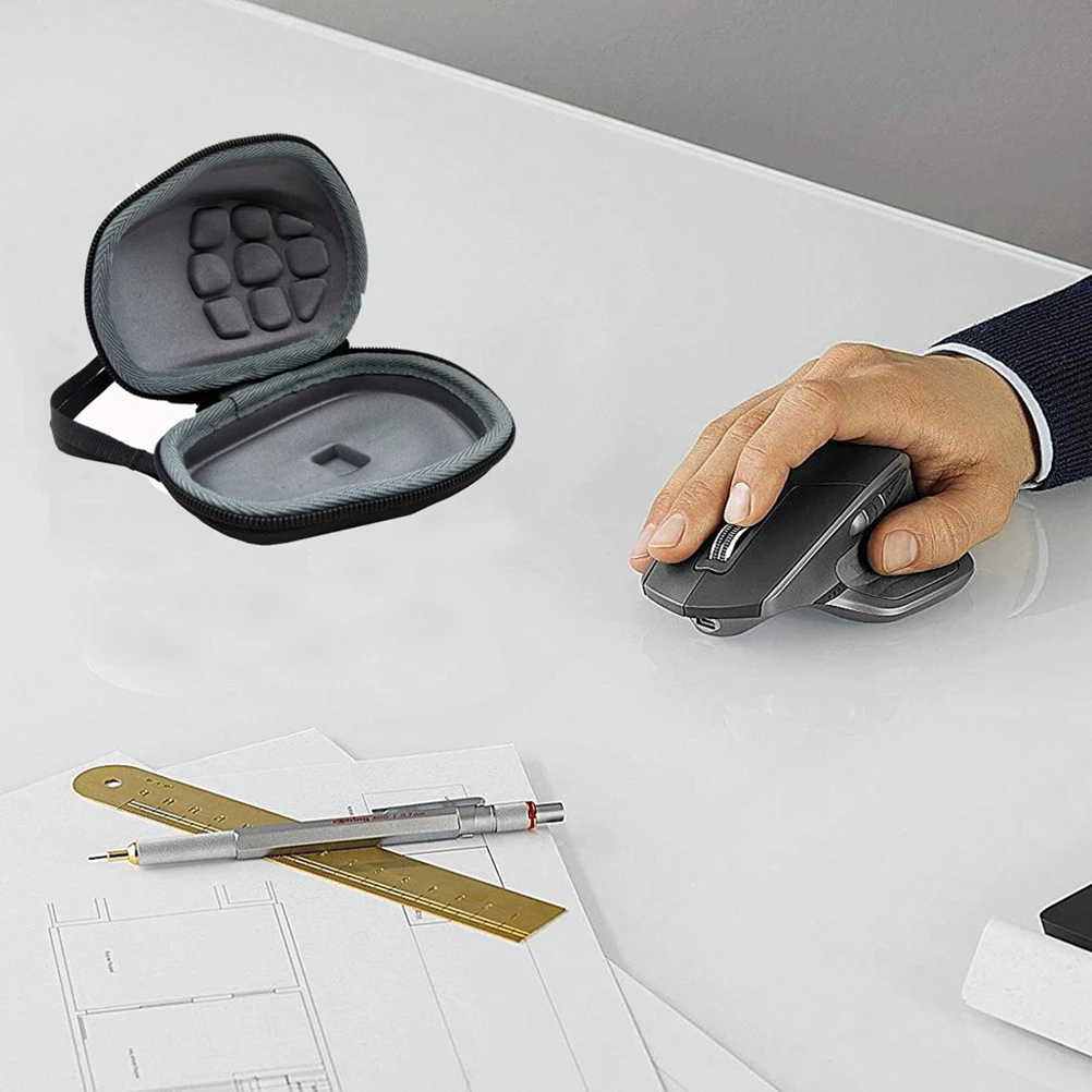 

Mouse Storage Case Eva Nylon Durable Shockproof Lightweight Portable For Travel Home Organization Mouse Carrying Pouch