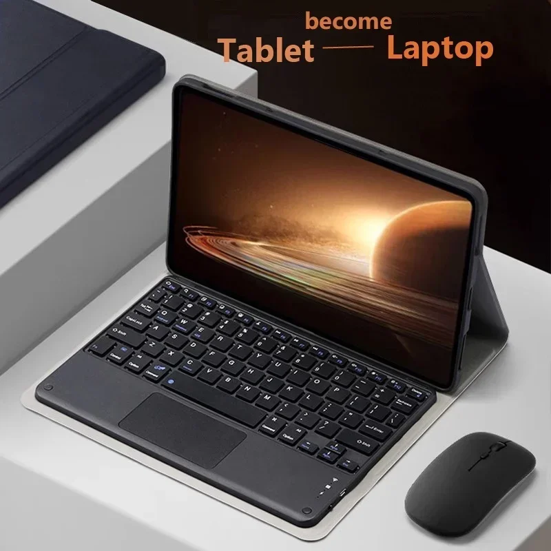 Bluetooth Keyboard Case for Lenovo Xiaoxin Pad 11 Inch 2024 for Lenovo Tab M11 11 2024 Tablet Touchpad Keybaord Cover Free Mouse