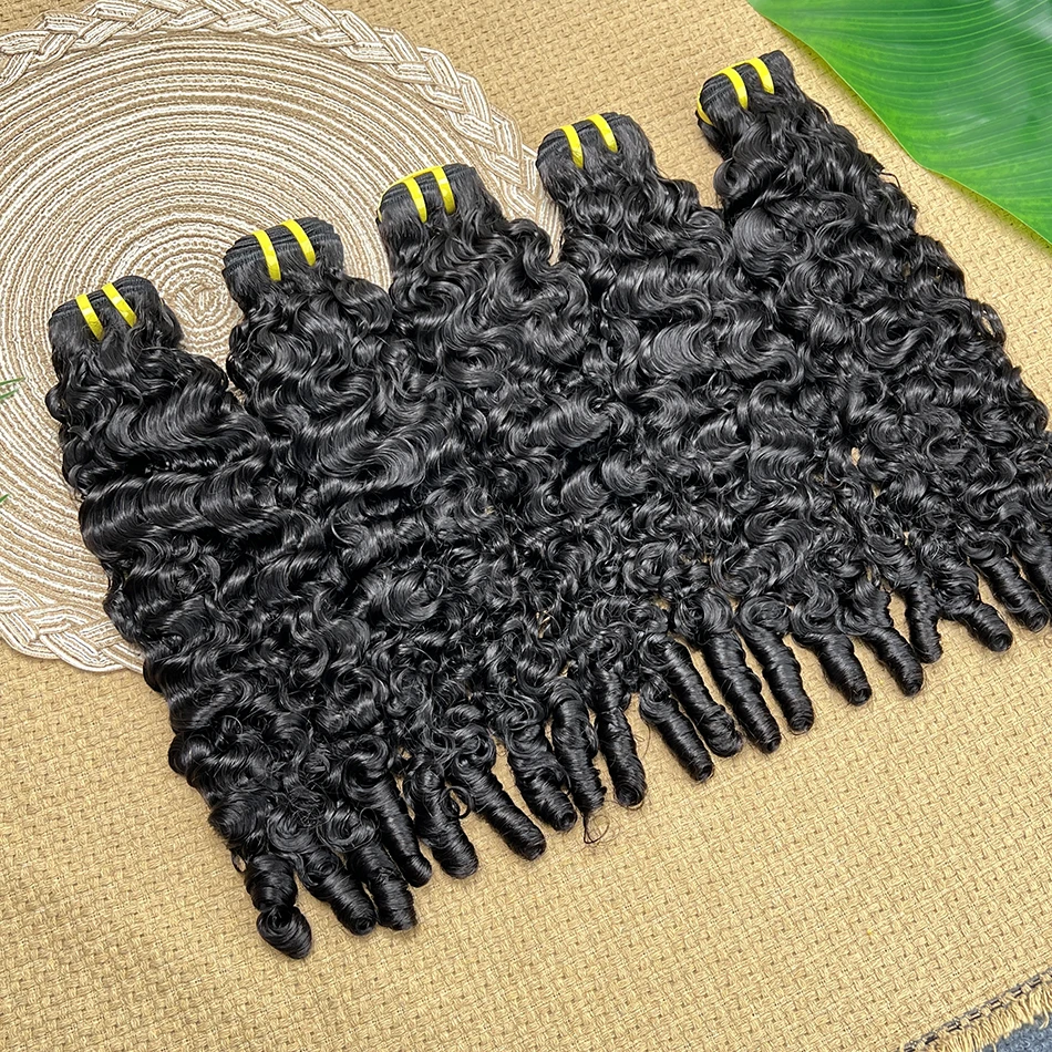 البورمية مجعد دوامة الشعر البشري حزم اللون الطبيعي بشرة الانحياز نسج ملحقات نطاط مجعد الخام العذراء 1 2 3 4 حزم
