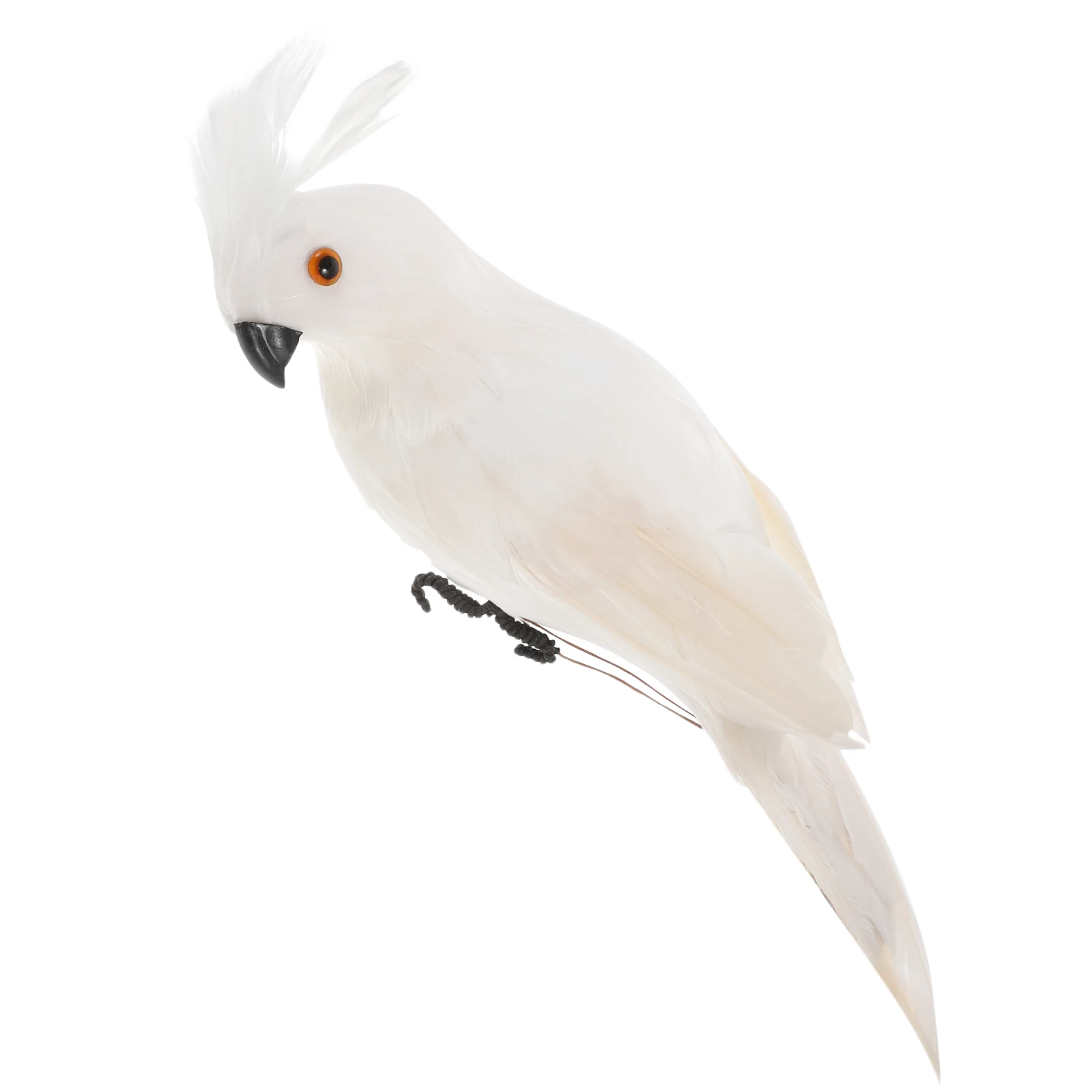 

Simulation Parrot 35cm Blue Lifelike Artificial Artificial Parrot Figurine Foam Material Garden Fence Gate Ornament