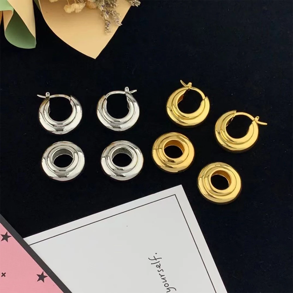 

Temperament Personalized Metal Acrylic double-loop Earring for women's Girl party gift Jewelry wholesale