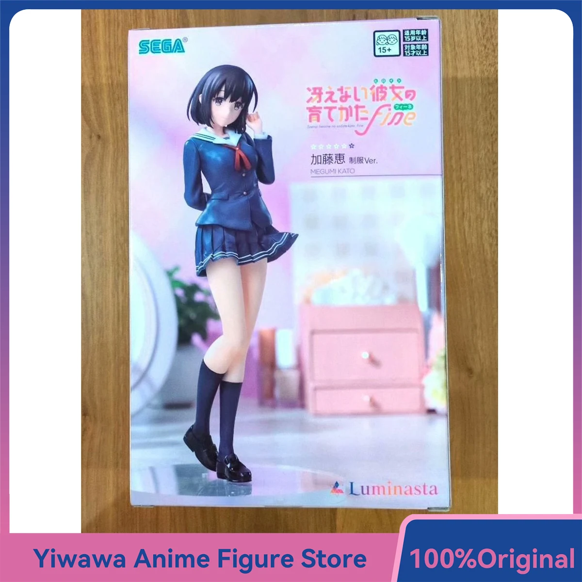 

В наличии SEGA Luminasta аниме фигурка Saenai Heroine No Sodatekata Fine Kato Megumi оригинальная Коллекционная модель игрушки