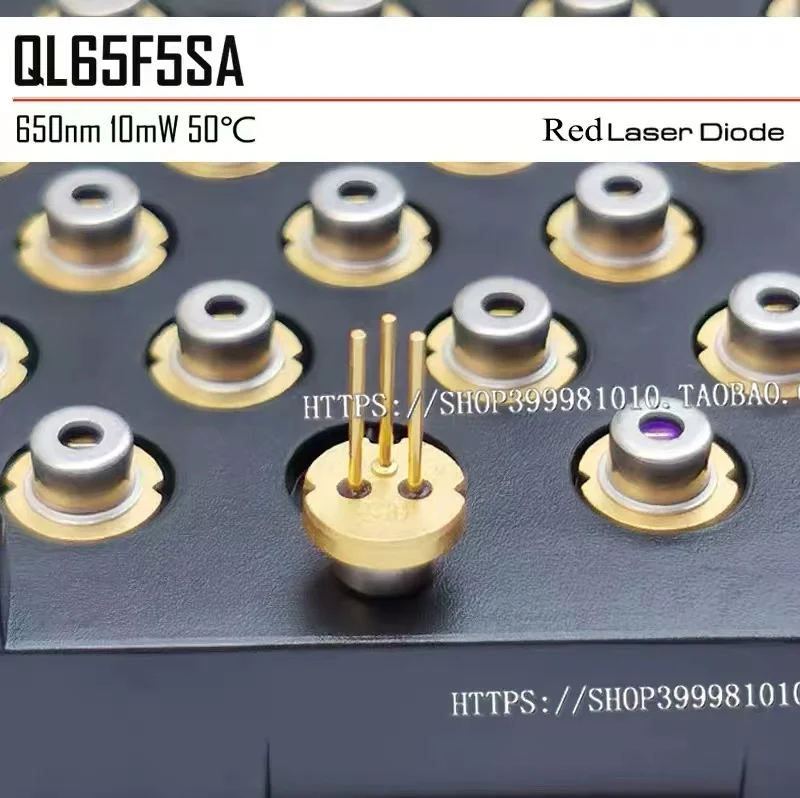 5pcs QSI 650nm 10mw QL65F5SA 5.6mm red laser diode with glass window and Pd