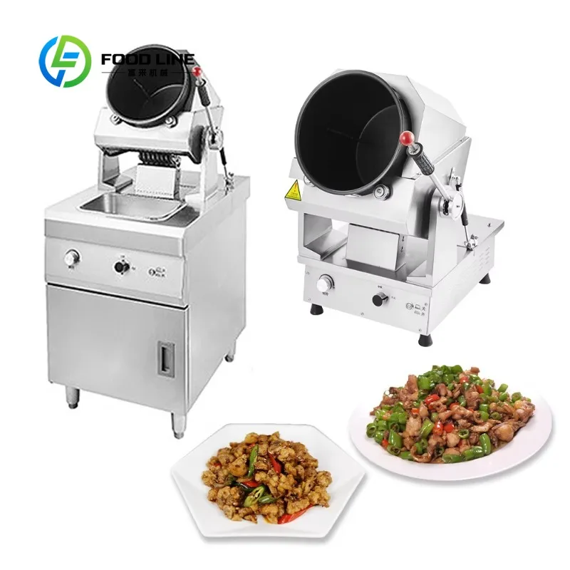Customized size Gas Electric Stainless Steel Automatic Wok Machine Rice Wok Machine Intelligent Cooking Robot